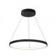 Suspension LED 1 anneau D60 en aluminium noir