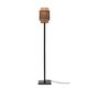 Lampadaire bambou abat-jour bambou naturel/noir, h. 135cm