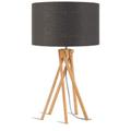 Lampe de Table textile gris Ø32cm