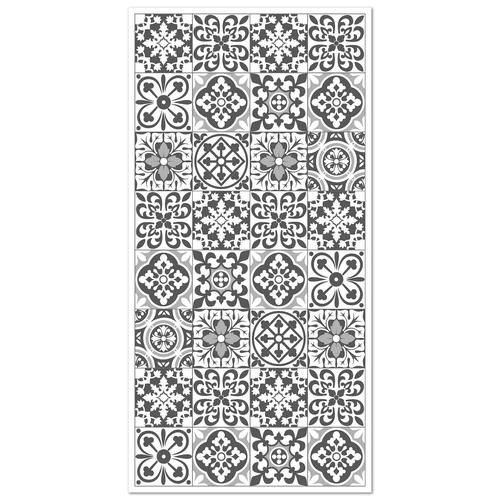 Tapis vinyle carreaux ciments triana gris 80x300cm