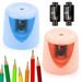 Deago Electric Pencil Sharpener - Battery Powered for Colored Pencils High-Speed Operated Automatic & Manual Pencil Sharpener for Kids Home School (Blue)