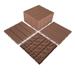 44-Piece Interlocking 12"x12" Square Plastic Flooring Tiles for Patio Garden Deck