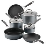 Circulon A1 Series with ScratchDefense Nonstick Induction Pots and Pans Cookware Set, 9-Piece, Graphite
