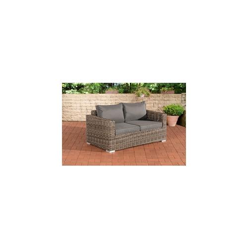 CLP 2er-Sofa Bilbao / Madeira Eisengrau grau-meliert