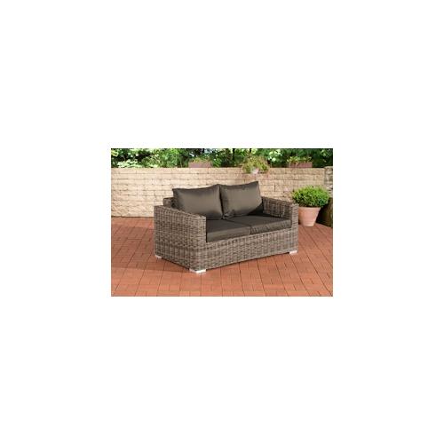 CLP 2er-Sofa Bilbao / Madeira Anthrazit grau-meliert