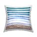 Stupell Blue Sunset Stripes Pattern Printed Throw Pillow Design by Laura Munoz Estelles