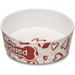 Loving Pets Dolce Moderno Bowl Spoiled Red Heart Design [Dog Dishes Plastic] Small - 1 count