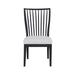 Birch Lane™ Bilbrook Back Side Chair in Gray Wood/Upholstered/Fabric in Gray/Black | 40 H x 21 W x 24 D in | Wayfair