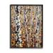 Stupell Industries Autumn Birch Trees Abstract Leaves Framed On by Jen Seeley Painting in Black/Brown/Yellow | 16 H x 20 W x 1.5 D in | Wayfair