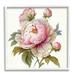 Stupell Industries Detailed Pink Peony Flower Buds Framed On Wood by Ziwei Li Graphic Art Wood in Brown/Pink | 24 H x 24 W x 1.5 D in | Wayfair