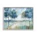 Stupell Industries Abstract Blue Woodland Path Trees Framed On Wood by Nan Painting Wood in Blue/Brown | 16 H x 20 W x 1.5 D in | Wayfair
