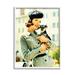 Stupell Industries Vintage Woman & Dog Portrait Framed On Wood by Kathy Alper Photograph Wood in Brown/Green | 14 H x 11 W x 1.5 D in | Wayfair