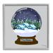 Stupell Industries Merry Christmas Winter Snow Globe Framed On by Ale Saiz Studio Graphic Art in Blue/Brown/Green | 24 H x 24 W x 1.5 D in | Wayfair