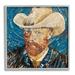 Stupell Industries Van Gogh Classic Portrait Collage Framed On Wood by Stacy Gresell Painting Wood in Blue/Brown | 24 H x 24 W x 1.5 D in | Wayfair