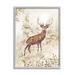 Stupell Industries Elk Snow Covered Forest Framed On Wood by Pip Wilson Painting Wood in Brown | 30 H x 24 W x 1.5 D in | Wayfair aw-054_gff_24x30