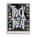 Stupell Industries Trick Or Treat Halloween Candy Framed On Wood by ND Art Graphic Art Wood in Black/Brown | 20 H x 16 W x 1.5 D in | Wayfair