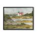 Stupell Industries Lighthouse Beacon Coastal Shore Framed On Wood by Gloria Palmer Painting Wood in Brown/Green | 16 H x 20 W x 1.5 D in | Wayfair