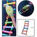 Parrot Colorful Wooden Bead Climbing Ladder Revolving Ladder Climbing Ladder