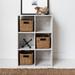 Zipcode Design™ Hittle Cube Bookcase Wood in White/Black/Brown | 35" H x 24" W x 12" D | Wayfair 57F97457D3CB464E986500AEED515AED
