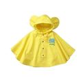 Kids Cute Raincoat Waterproof Rain Poncho Jacket Coat for Girls Boys 1-8 Years Cute Big Ear Waterproof Button Closure Kid Raincoat Children Rain Cape