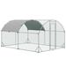 Tucker Murphy Pet™ Galvanized Large Metal Chicken Coop Cage Walk-In Enclosure Poultry Hen Run House Playpen Rabbit Hutch w/ | Wayfair