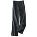 nsendm Womens Golf Pants Women s Chiffon Dress Beach Wide Leg Pants Elastic Waist Trouser Black XXL