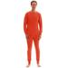 At The Buzzer Men s Thermal Underwear Set - Base Layer Long Johns for Warmth in Winter (Orange Medium)