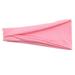 Women s Yoga Running Headbands Sports Workout Solid Color Fashion Hair Bands Pink (One Size)