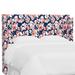 Red Barrel Studio® Wingback Headboard Upholstered/Polyester in Pink/White/Blue | 56 H x 13 D in | Wayfair 4504C749B0464D13A0E65BA65FF4AF0B