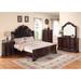 World Menagerie Hopland Upholstered Panel Bedroom Set Special Queen 3 Piece: Bed, 2 Nightstands Upholstered in Brown | Wayfair