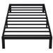 Alwyn Home Kremmling 10" Platform Bed Metal in Black | 10 H x 37.6 W x 74.6 D in | Wayfair 7C406DA887CC468B8ECF0177BA6065BF