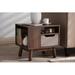 George Oliver Manufactured Wood Nightstand Wood in Brown | 18.5 H x 17.68 W x 15.28 D in | Wayfair 6AFCB585DD5344EC94C83E00D5740258