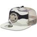 Men's New Era White Pittsburgh Pirates Chrome Camo A-Frame 9FIFTY Trucker Snapback Hat