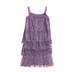 AMILIEe Toddler Kids Girl Summer Sleeveless Tassel Party Dress Zip Back Casual Midi Sling Dress