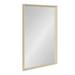 Kate and Laurel Quato Transitional Rectangle Wall Mirror 24 x 36 Natural Framed Rectangular Bathroom Vanity Mirror with Embossed Woodgrain Texture