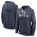 Women's Nike Navy New England Patriots Plus Size Gym Vintage Pullover Hoodie