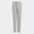 Sporthose ADIDAS SPORTSWEAR "ESSENTIALS 3STREIFEN HOSE" Gr. 164, N-Gr, grau (medium grey heather, white) Kinder Hosen Jogginghosen