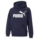 Hoodie PUMA "Essentials mit großem Logo Jungen" Gr. 152, blau (peacoat blue) Kinder Sweatshirts