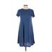 Old Navy Casual Dress - A-Line: Blue Solid Dresses - Women's Size X-Small