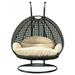 Dakota Fields Germania Wicker Hanging 2 Person Egg Swing Chair in Brown | 78 H x 57 W x 27 D in | Wayfair 71AF57C3AFB440BC96D18991ADA49DFA