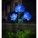 Plow & Hearth Hydrangea Solar Garden Stake Resin/Plastic | 31.25 H x 7 W x 6.75 D in | Wayfair PHC070