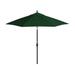 Arlmont & Co. 9-Foot Octagonal Stone Black Aluminum Market Patio Umbrella w/ Push-Button Tilt & Crank In Pacifica Metal | Wayfair