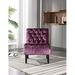 Side Chair - Living Room Chair - Mercer41 Maiu Tufted Side Chair Accent Living Room Chair in Brown | 33.86 H x 22.83 W x 30.71 D in | Wayfair