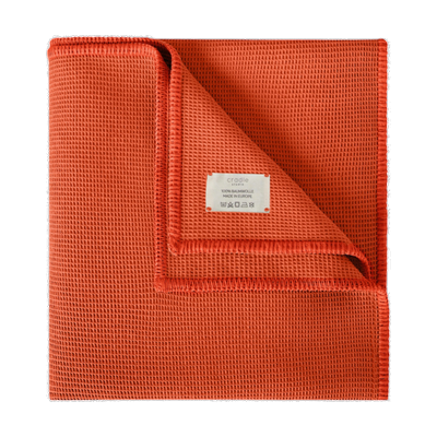 Cradle Studio - Wohn- & Kuscheldecke Piqué Zea Oversize Decken & Kissen 1 ct Orange