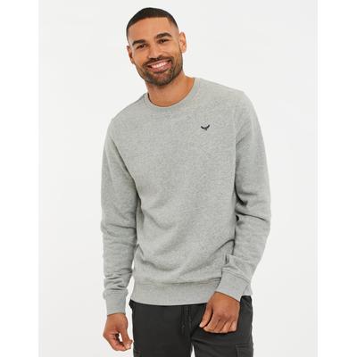 Threadbare Men's Grey Marl Crew Neck Sweatshirt