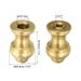 2set 1.4" Tall Brass Lamp Finials Lamp Shade Decoration Screw Cap Knob - Brass Tone