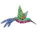 HOMEMAXS Iron Art Colorful Hummingbird Pendant Wall Art Decorative Hummingbird Pendant