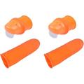 4pcs Garden Silicone Thumb Knife Harvesting Tool Vegetable Fruit Picking Knife for Trim Garden (Vertical Cutter) Orange N17G354H0G651L17URRIJ0 Size 2