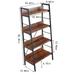 4 LAYER DISPLAY BOOKSHELF H LADDER SHELF STORAGE SHELVES RACK SHELF UNIT METAL FRAME