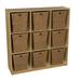 Wood Designs 9 Cubby Storage with Large Baskets